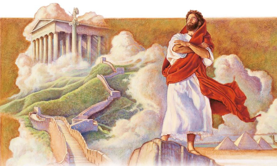 Jesus refuses Satan’s offer of all the kingdoms of the world