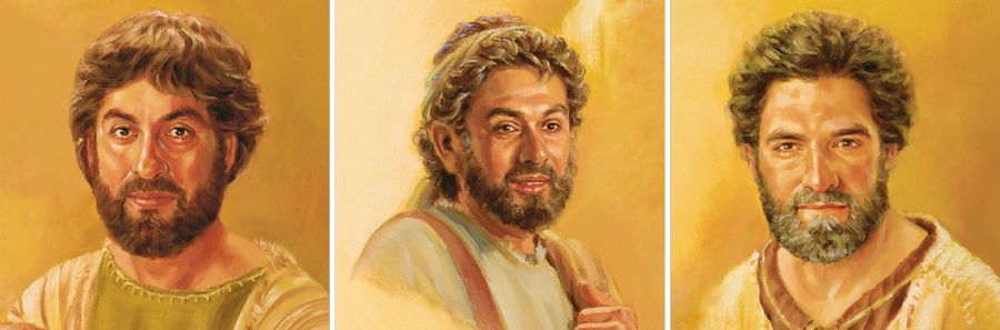 James (brother of John), Andrew, and Peter