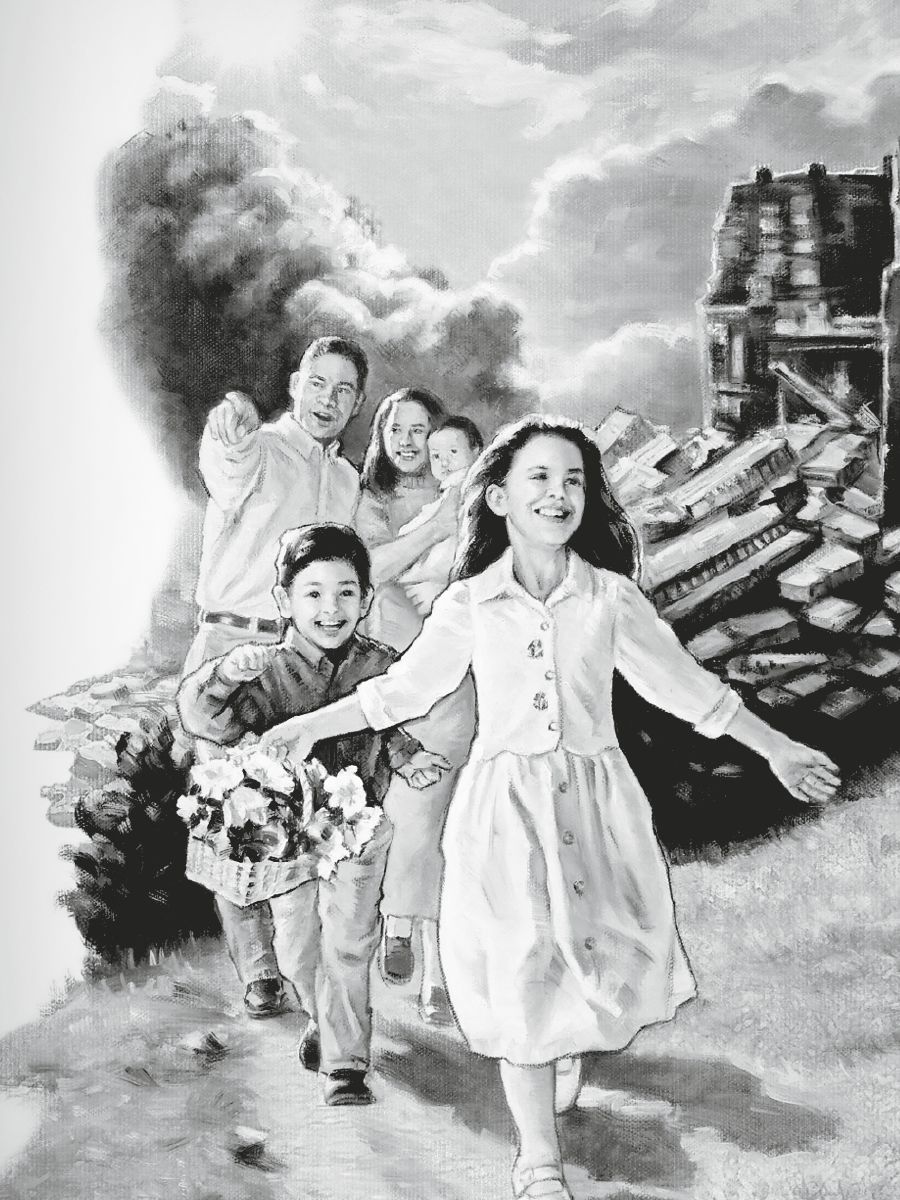 A family comes out of the old world and into God’s new world