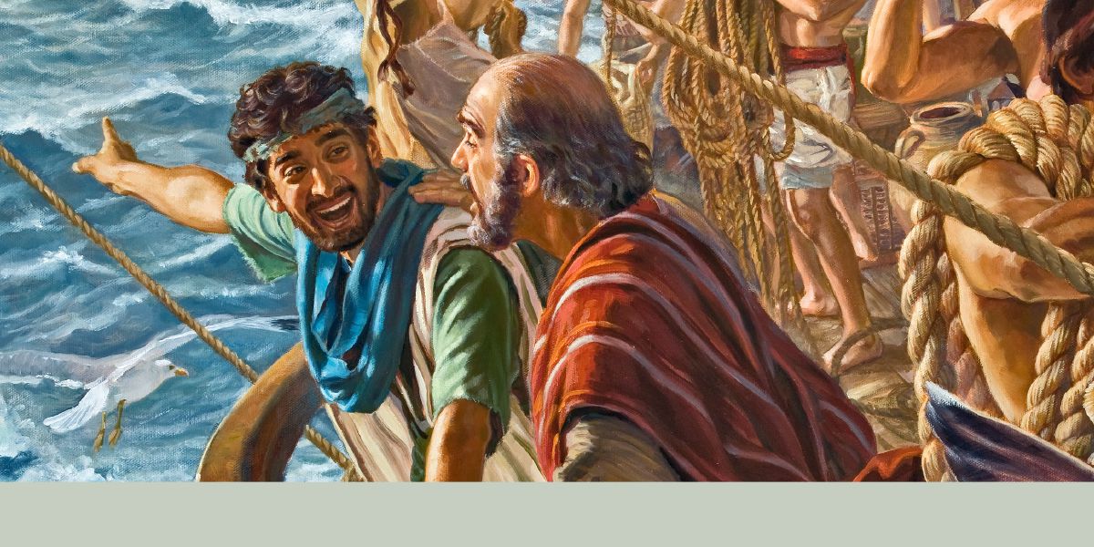 Paul and Timothy aboard a ship