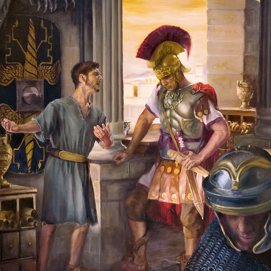 Paul’s nephew speaks to Claudius Lysias