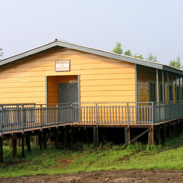 A Kingdom Hall in Nigeria after being remodeled