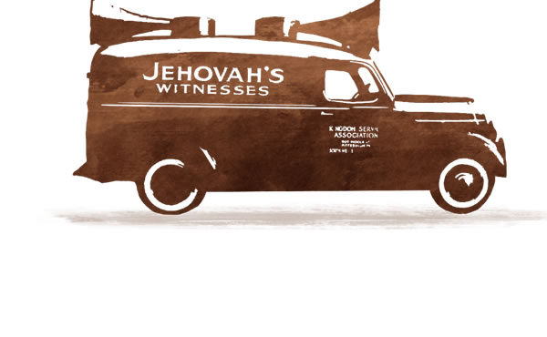 A sound car used by Jehovah’s Witnesses for the preaching work