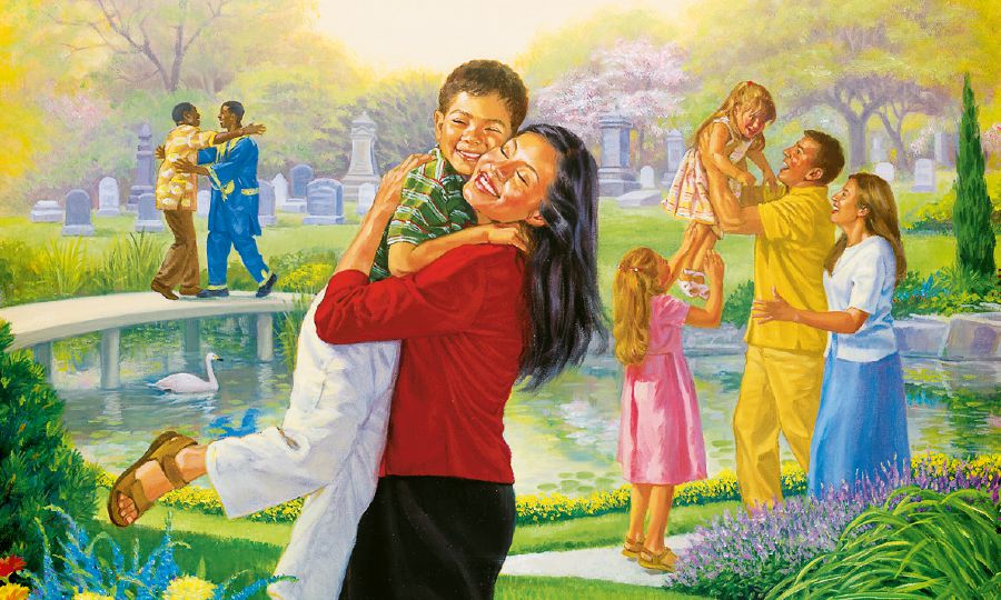 In Paradise, resurrected ones are reunited with their loved ones