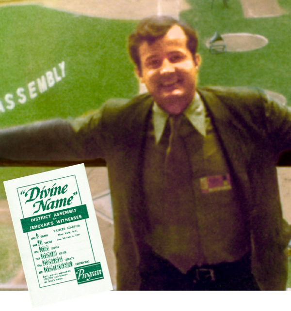 Anthony Morris at the convention where he was baptized