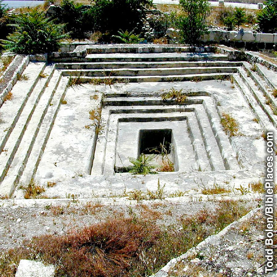 Ruins of a ritual bath in Jerusalem