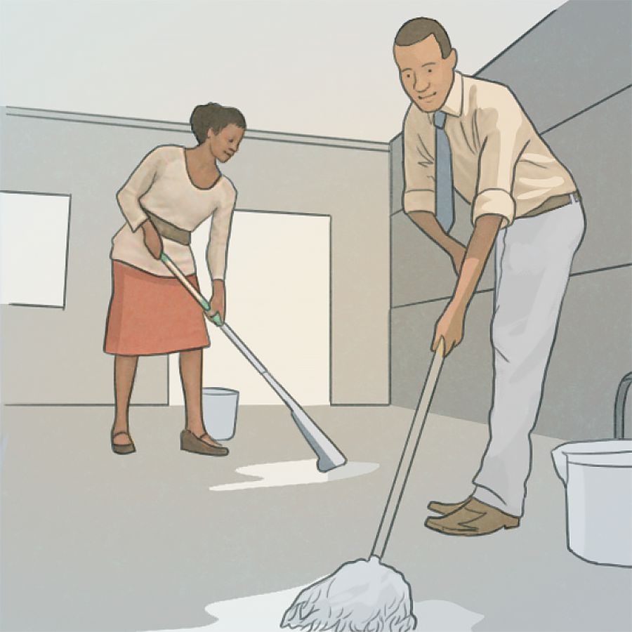 Cleaning a Kingdom Hall
