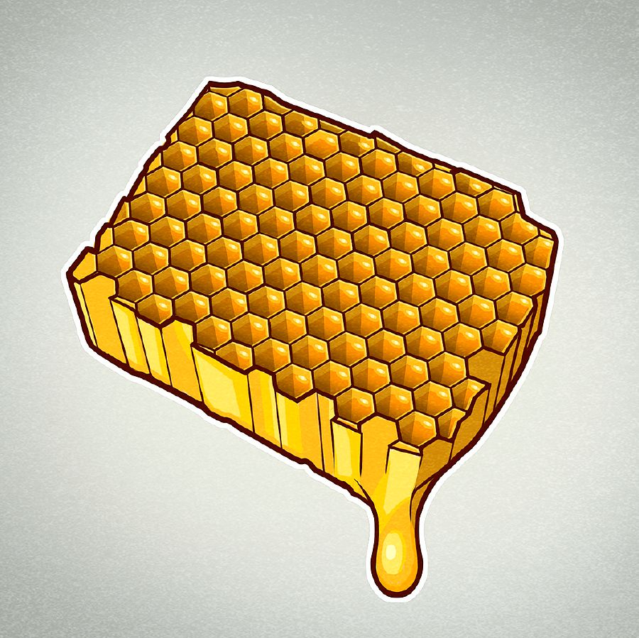 A honeycomb