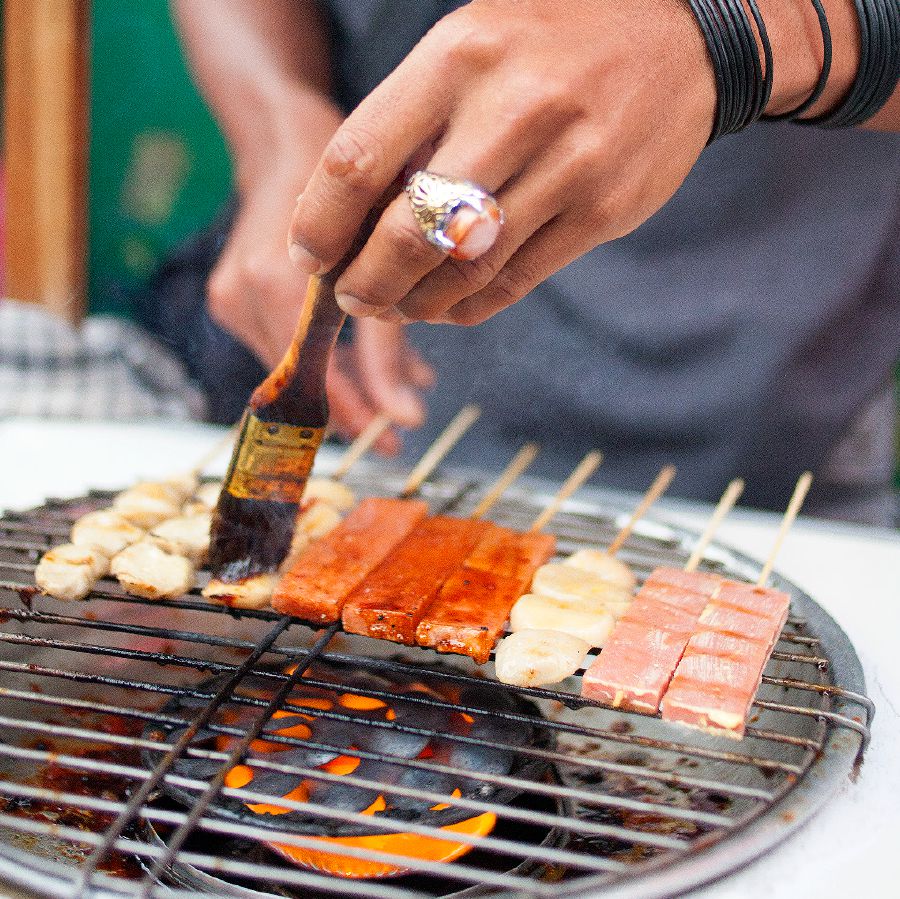 Skewers of meat