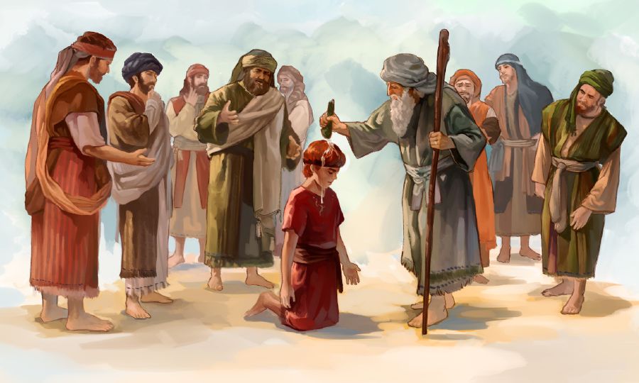 Samuel anoints David