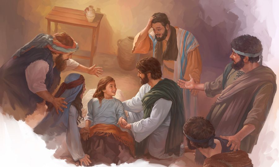 Jesus resurrects Jairus’ daughter