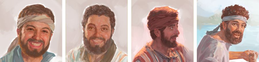 Andrew, Peter, Philip, James