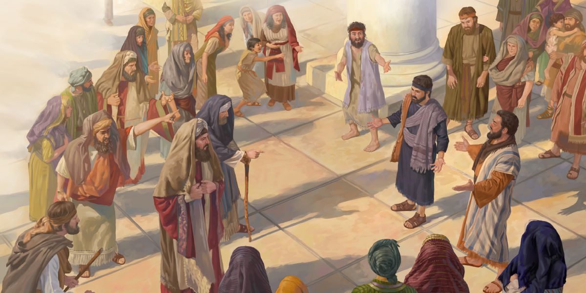 Peter and John preach boldly despite opposition from the priests and Sadducees