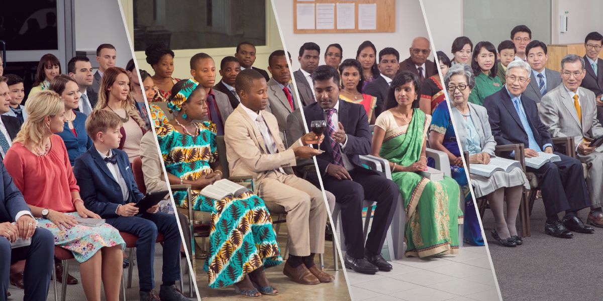 People in various countries attend the Memorial