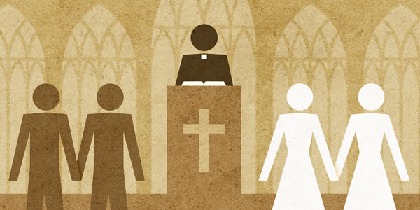 Same-sex couples getting married