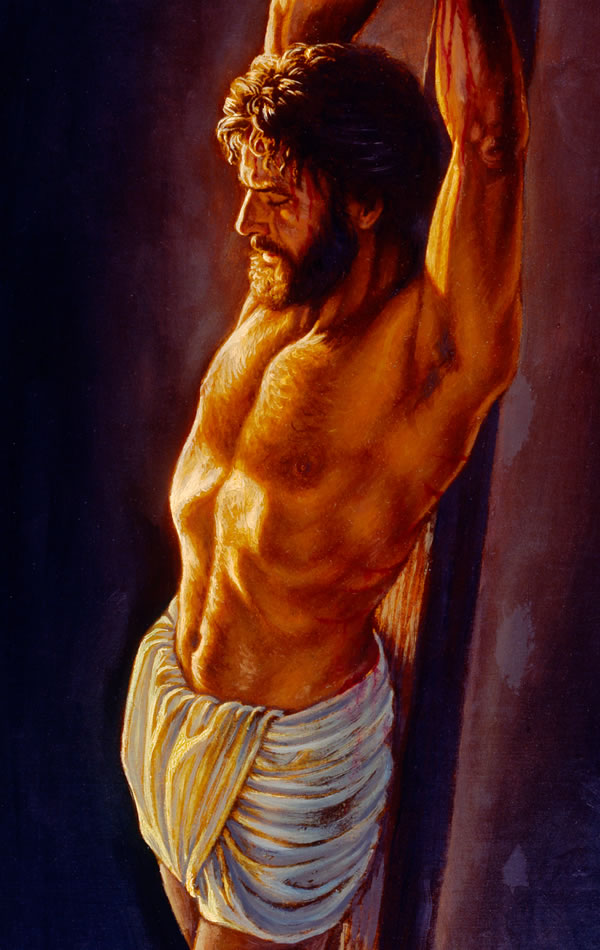 Jesus dying on the torture stake
