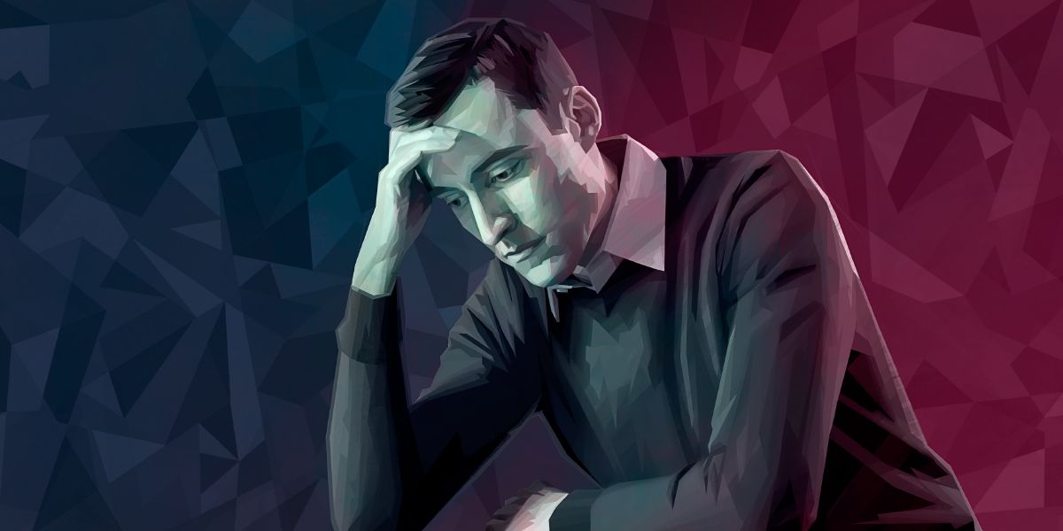 A dejected man
