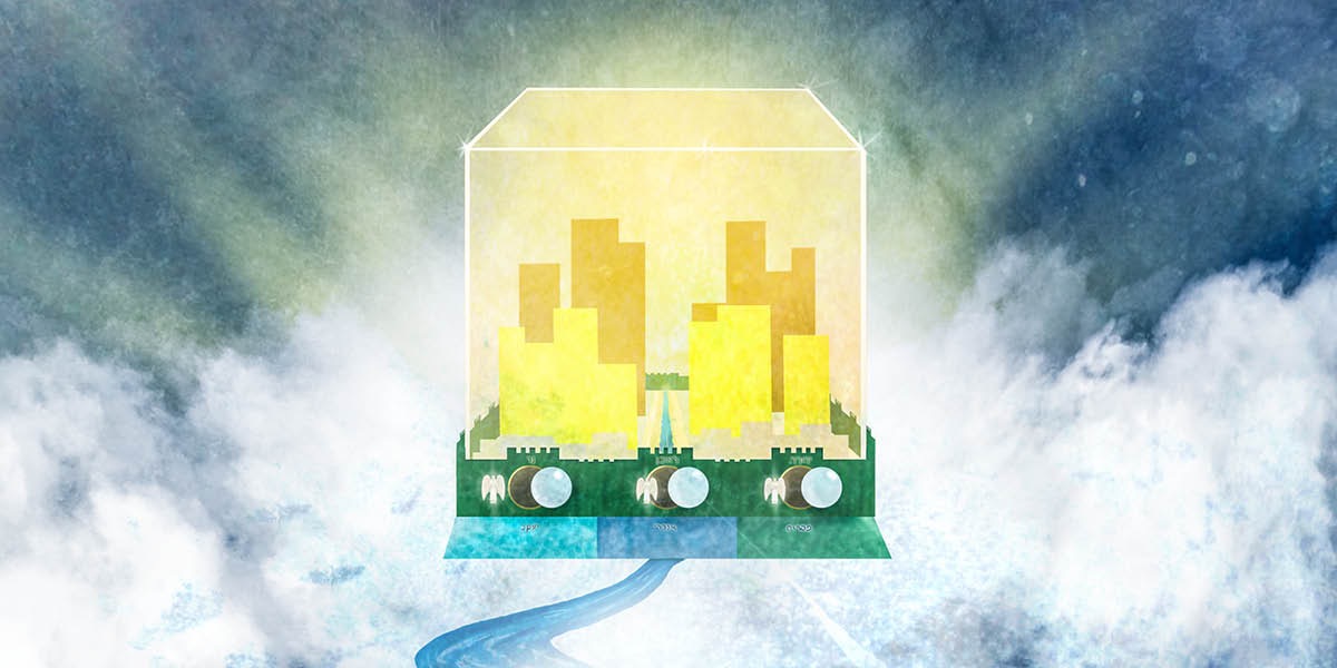 New Jerusalem as described in the Bible book of Revelation