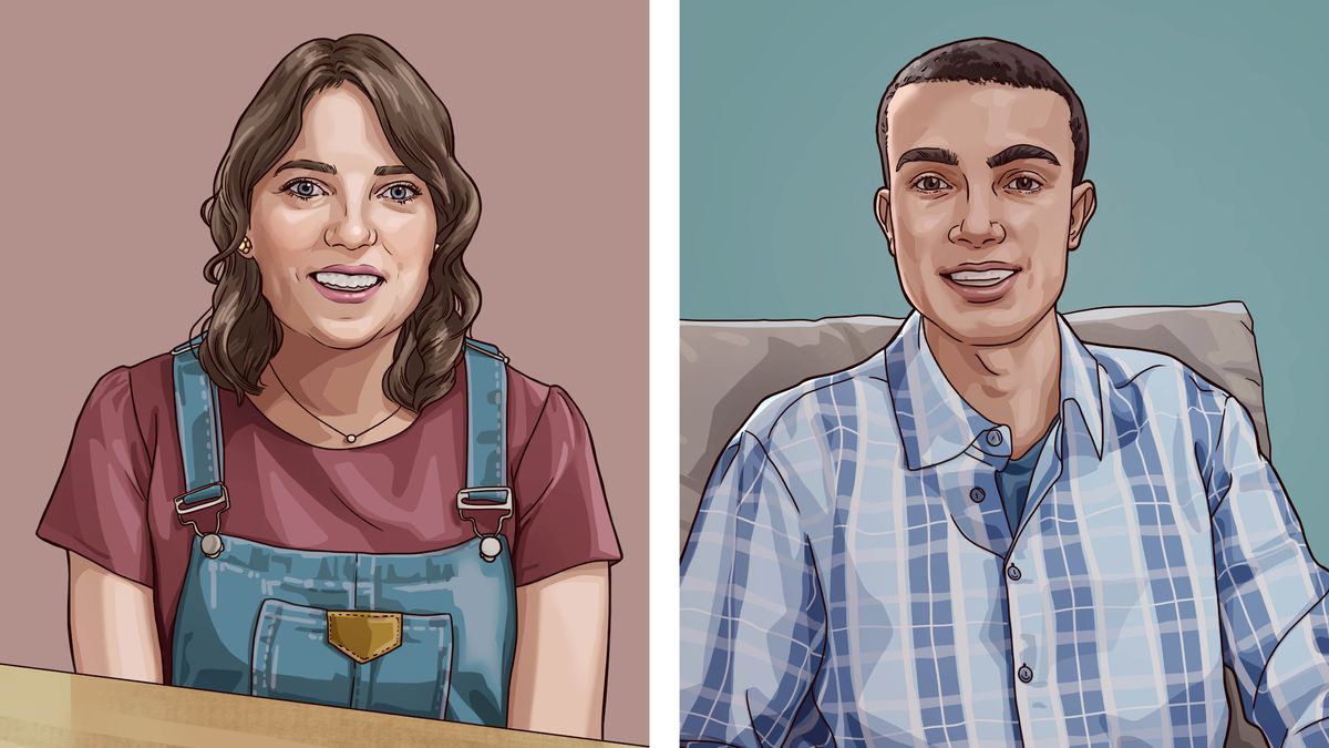 Collage: Scenes from the video “My Teen Life​—How Can I Fix My Mistakes?” 1. Thalila. 2. José.