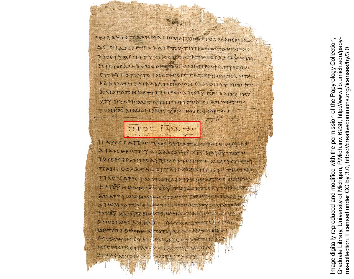 Paul’s Letter to the Galatians